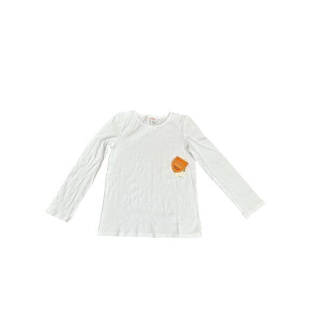 NEW Gymboree Playproof Uniform White Long Sleeve Shirt